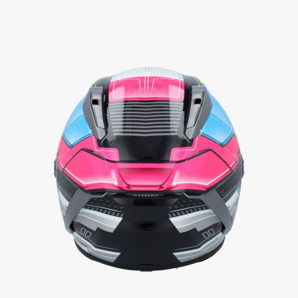 SHOEI X-SPR PRO PROXY TC-11 BLACK YELLOW BLUE PINK