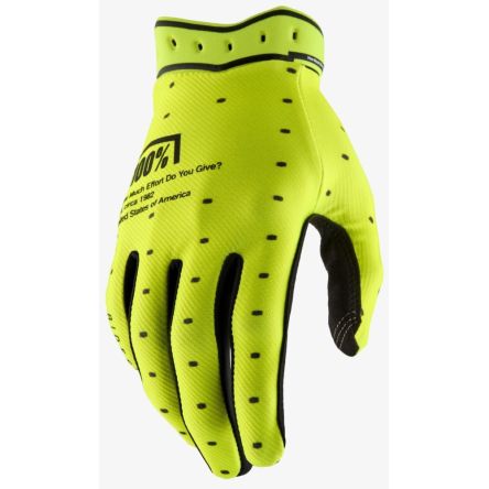 Перчатки 100 Percent % ridefit glove [fluo yellow]