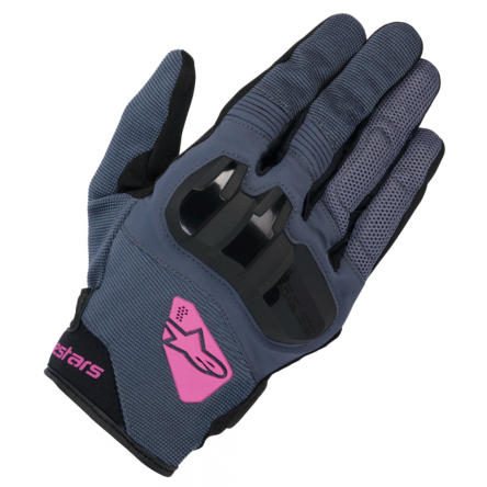 Мотоперчатки женские ALPINESTARS chrome asphalt/black/purple