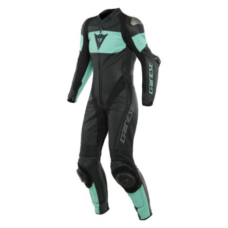 Мотокомбинезон женский цельный Dainese imatra perforated black/ greenwater