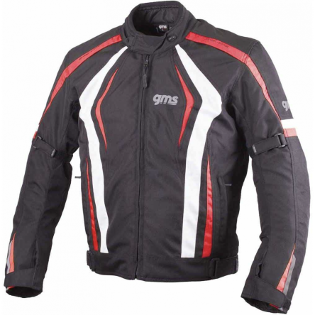 Мотокуртка GMS blouson black red white w