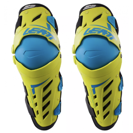 Мотонаколенники Leatt dual axis yellow blue