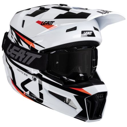Шолом Leatt moto 3.5 helmet + goggle [white]