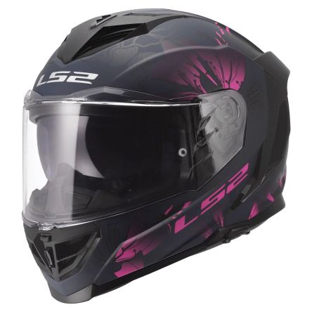 Мотошолом LS2 ff818 storm 3 burst black pink