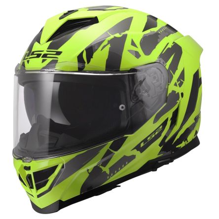 Мотошолом LS2 ff818 storm 3 kaos hi-vis yellow