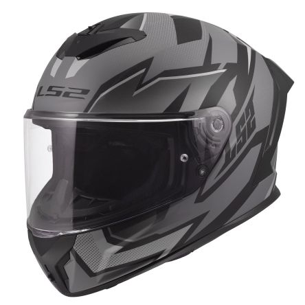 Мотошолом LS2 ff820 rapid 3 xtrem matt black grey