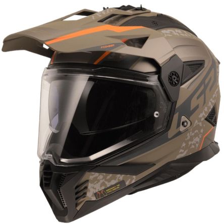 Мотошолом LS2 mx702 pioneer 2 devor matt sand