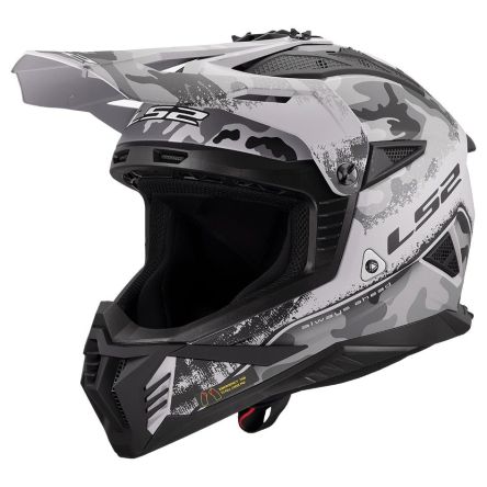 Мотошолом LS2 mx708 fast 2 carbine matt tonal gray black