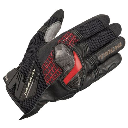 Мотоперчатки RS Taichi armed mesh black red