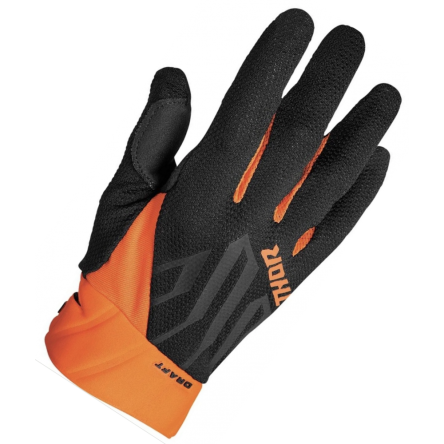 Мотоперчатки Thor draft black/orange
