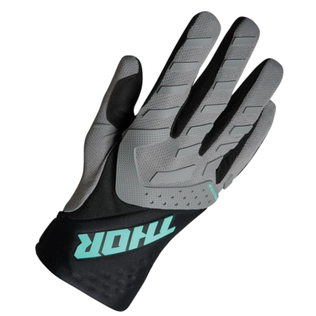 Мотоперчатки Thor spectrum gray/black/mint