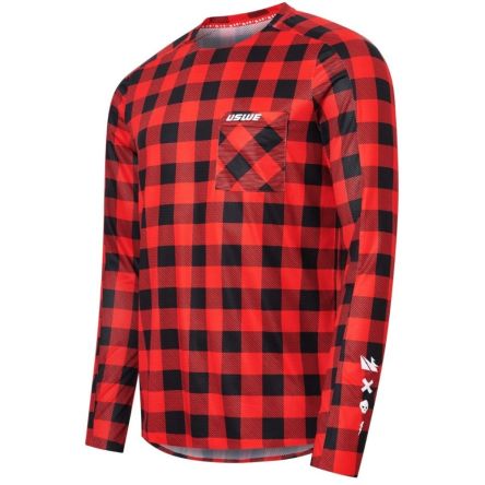Джерси USWE flannel jersey [flame red]